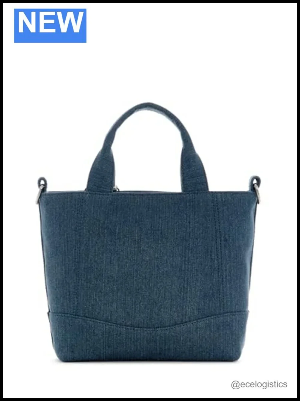 GUESS Sasha Mini Tote Denim Satchel Crossbody